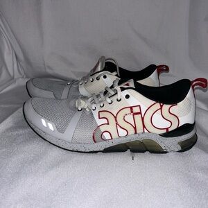 New Asics Men's‎ Gel-Lyte One Eighty, White / Red, Gray  H6L3N, Size 10.5